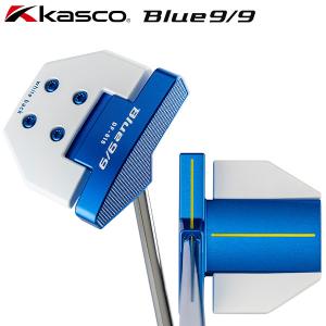 「センターシャフト」キャスコ ゴルフ Blue9/9 DF-018 DELTA-FACE 角マレット パター Kasco 青パタ デルタフェース ブルー