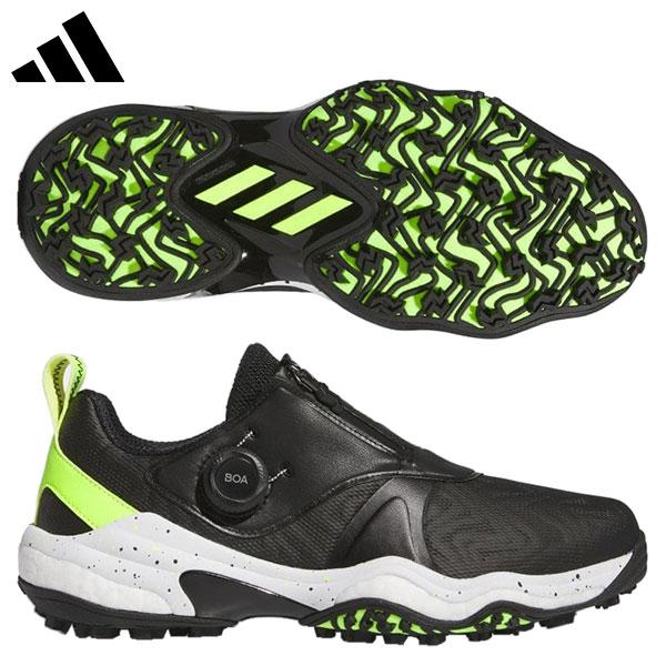 アディダス コードカオス 25 ボア スパイクレス ゴルフシューズ NKZ93 コアブラック×ルシッ...