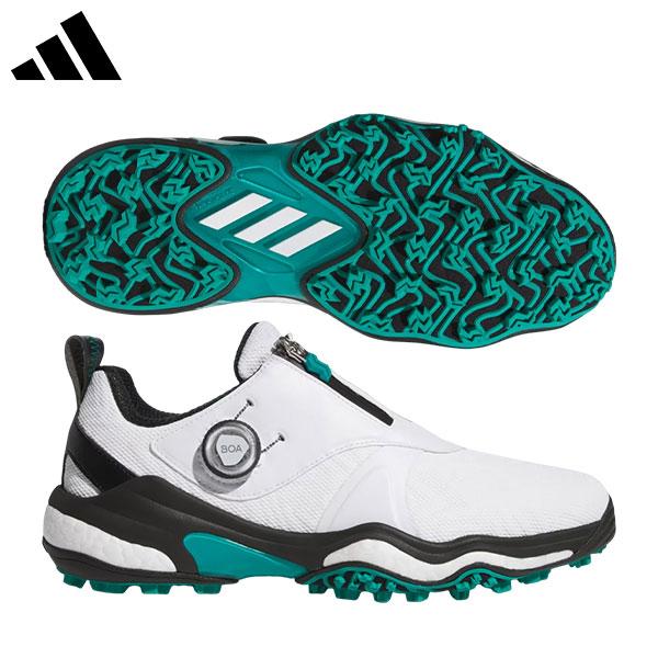 アディダス コードカオス 25 ボア スパイクレス ゴルフシューズ NKZ93 クラウドホワイト×コ...