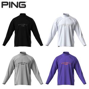 PING（ピン） ゴルフウェア 長袖シャツ 秋 冬 24FWエアーフレイク長袖