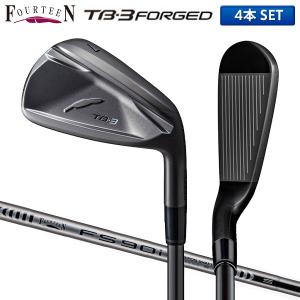フォーティーン TB-3 フォージド ダイヤモンドブラックサテン仕上げ アイアンセット 4本組(7-P) FS-90i ブラック スチールシャフト｜テレ東アトミックゴルフヤフー店