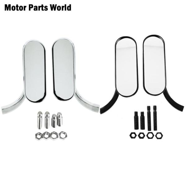 クローム ミニオーバル ミラー スポーツスター ダイナ ソフテイル ツーリング アレンネス ハーレー