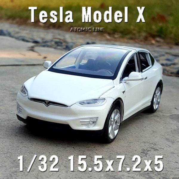 テスラ MODEL X 1/32 ミニカー 全4色 ライト点灯 エンジンサウンド 合金モデル 模型