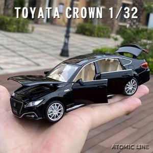 TOYOTA クラウン 1/32 ミニカー 全3色 ライト点灯 エンジンサウンド 合金モデル 模型 ジオラマ