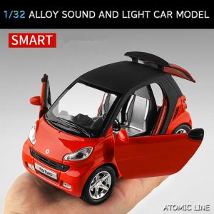 ベンツ smart fortwo 1/24 ミニカー 全5色 ライト点滅 エンジンサウンド 合金モデル 模型 ジオラマ