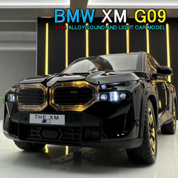 BMW XM G09 ミニカー 1/24 全4色 ライト点灯 エンジンサウンド 合金モデル 模型 ジ...