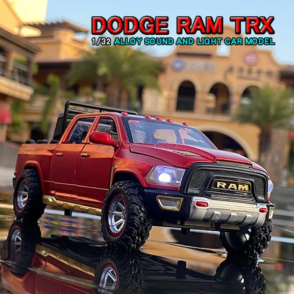 ダッジ RAM TRX 1/32 ミニカー 全3色 ライト点灯 エンジンサウンド 合金モデル 模型 ...