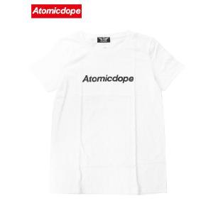 AtomicdopeレディースTシャツ 白 Logo Tee White アトミックドープ / サイズM｜atomicdope