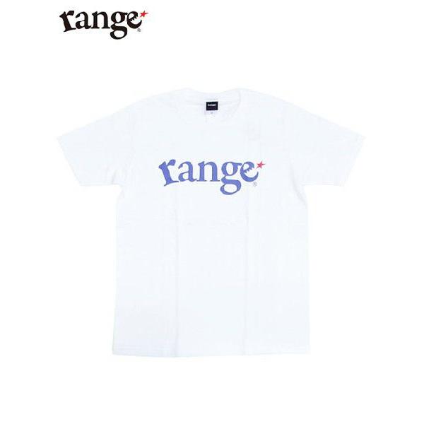 レンジ range LOGO Tシャツ ホワイト/ブルー 定番ロゴ 半袖 白/青 logo s/s ...