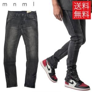 mnml（ミニマル） スキニーパンツ ストレッチデニム ダメージ加工