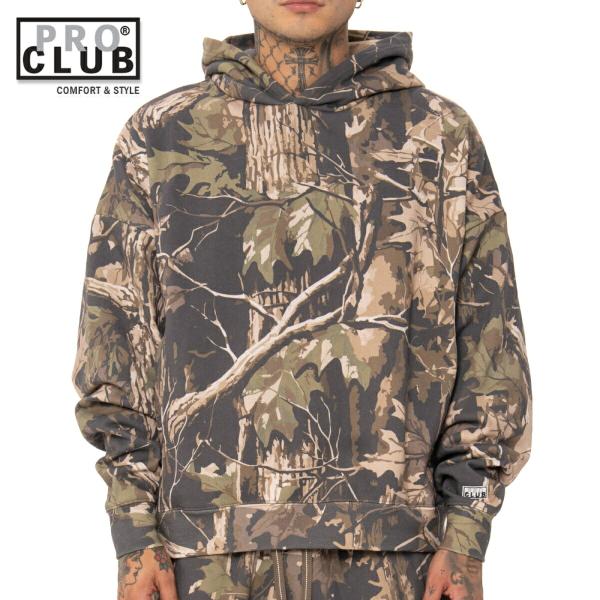 PRO CLUB HEAVYWIDE プルオーバー フーディー パーカー ツリーカモ FLEECE ...