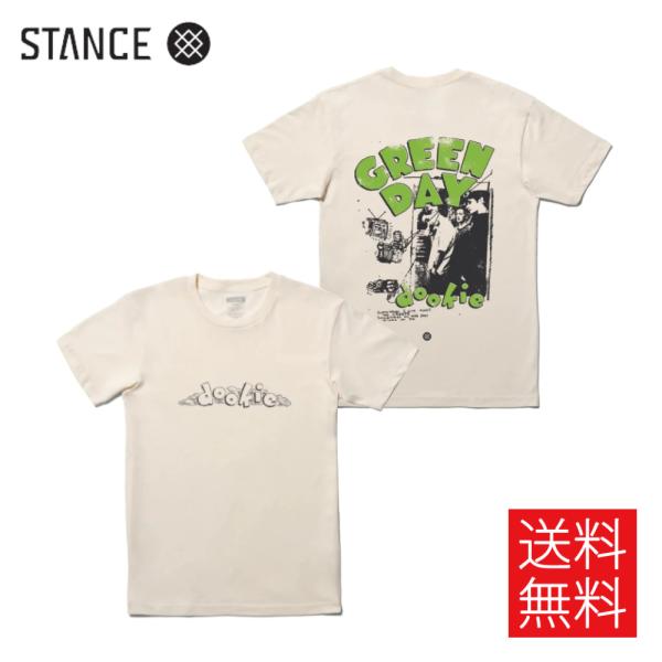 STANCE x GREEN DAY 1994 コラボ Tシャツ ヴィンテージホワイト 半袖 白 T...