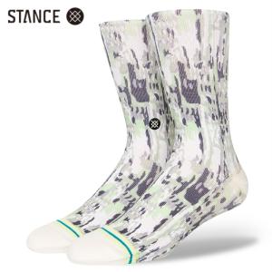 STANCE FLUAGE ソックス セージ 靴下 総柄 黄緑 SOCKS Sage スタンス サイズL 25.5-29.0cm｜atomicdope