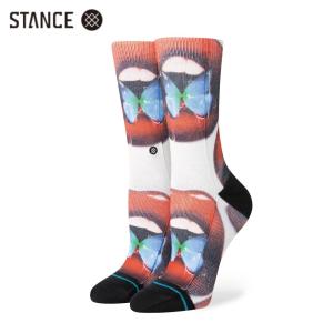 STANCE x SARA RABIN SWALLOW レディース コラボ ソックス 靴下 総柄 SOCKS スタンス x サラ・ラビン サイズS 22.0-24.5cm｜atomicdope