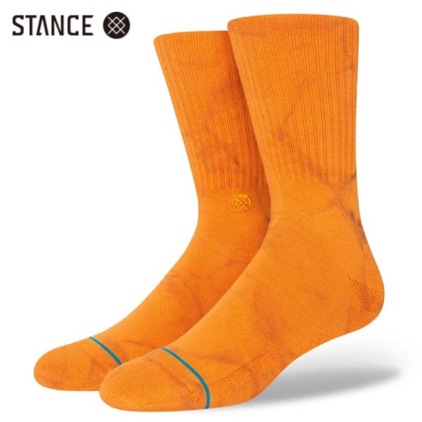 STANCE CLAZE CREW ソックス ラスト オレンジ 靴下 SOCKS Rust Oran...