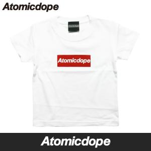 Atomicdope Kids Box Logo Tシャツ 半袖 白 半袖 子供用 Tee White アトミックドープ｜atomicdope