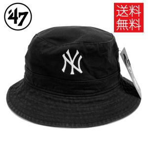 '47 NY Yankees Black バケットハット ヤンキース ブラック 黒 BUCKET HAT フォーティーセブン メンズ レディース 男女兼用｜atomicdope