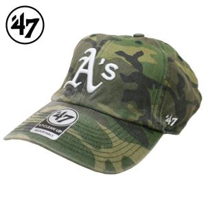 '47 Oakland Athletics Camo CLEAN UP ローキャップ オークランド アスレチックス カモ クリーンナップ 迷彩 LOWCAP フォーティーセブン フリーサイズ｜atomicdope