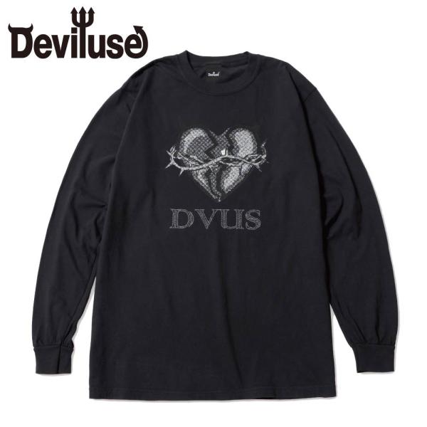 Deviluse Thorn Heart ロンT 長袖 L/S T-shirts デビルユース