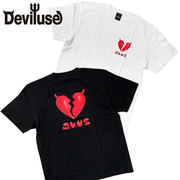 Deviluse Plump Heart Tシャツ 半袖 T-shirts デビルユース