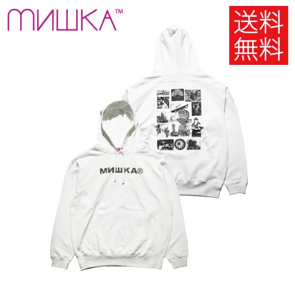 MISHKA MODERN SOCIETY プルオーバー フーディー ホワイト 白 PULLOVER...