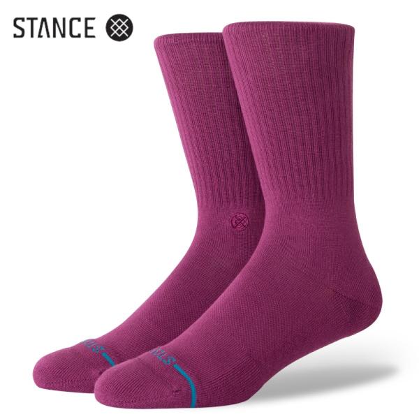 STANCE ICON ソックス ベリー 赤紫 靴下 SOCKS Berry スタンス サイズL 2...