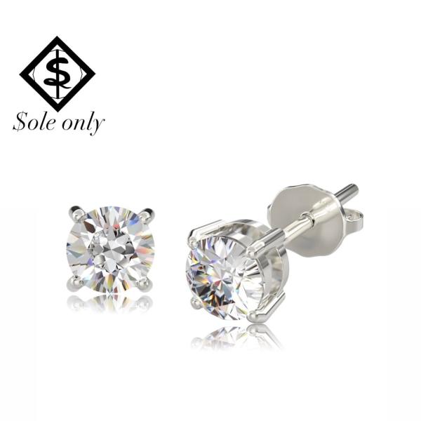 $ole only ソールオンリー S925 Moissanite 2 Pierce モアサナイト ...