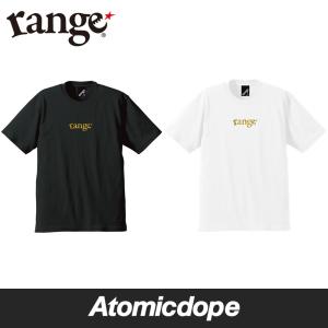 レンジ range rg GOLD rust logo Tシャツ 半袖 黒 白 s/s tee Black White