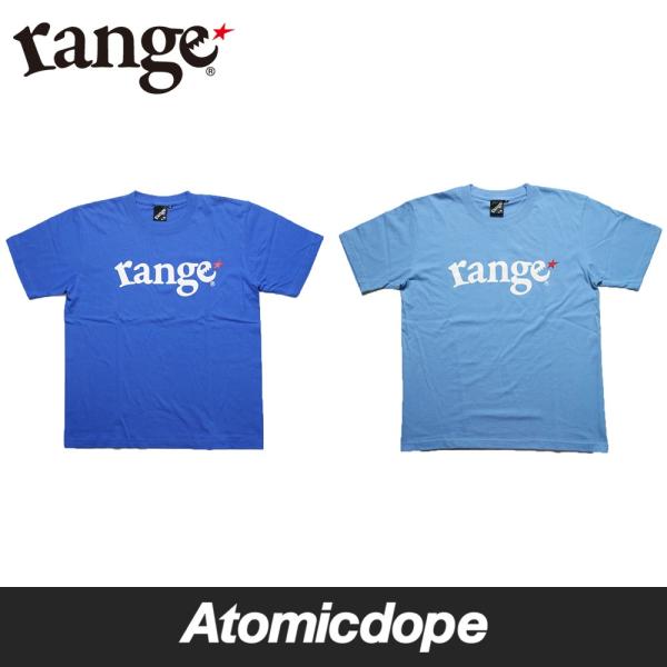 レンジ range LOGO Tシャツ ロイヤルブルー サックスブルー 定番ロゴ 半袖 青 水色 l...