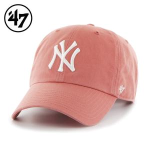 '47 NY Yankees CLEAN UP ローキャップ ヤンキース クリーンナップ アイランドレッド 赤 LOWCAP Island Red フォーティーセブン フリーサイズ 男女兼用｜atomicdope