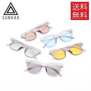 SUNKAK TYPE 2 CLEAR BLACK サングラス ブラック クリアフレーム SUNGLASSES サンカク メンズ レディース ユニセックス 男女兼用 フリーサイズ｜atomicdope