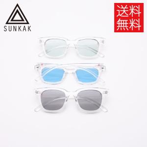 SUNKAK TYPE 2 CLEAR サングラス クリアフレーム SUNGLASSES サンカク メンズ レディース ユニセックス 男女兼用 フリーサイズ｜atomicdope