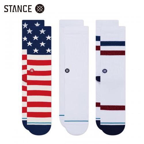 スタンス STANCE THE AMERICANA 3 PACK ソックス 3足セット 靴下 SOC...