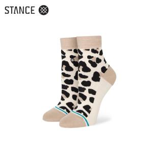 STANCE SPOT ON QTR レディース インフィニット ソックス 靴下 レオパード ヒョウ柄 INFIKNIT SOCKS Leopard スタンス サイズS 22.0-24.5cm｜atomicdope