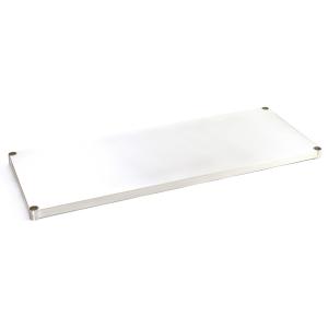 SSM1245-SO ルミナスプレミアム スチールラック ソリッドシェルフ 棚板 幅121.5cm×奥行46cm スリーブ付き ポール径25mm スズメッキ サビに強い 爆買