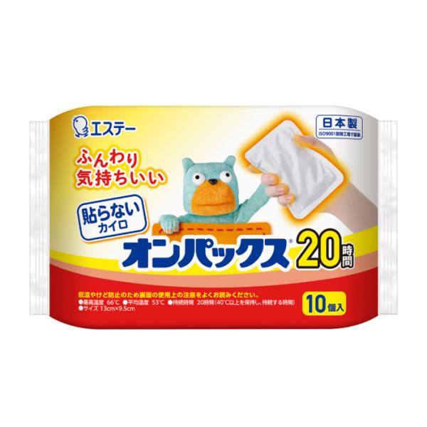 エステー 貼らないオンパックス 24袋セット（1袋10枚入）20時間持続【お得なまとめ買い商品】