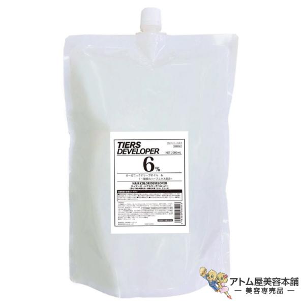 ティアーズ デベロッパー 6% 2000ml 医薬部外品 ヘアカラー用2剤 頭皮 地肌 保護 ツヤ ...