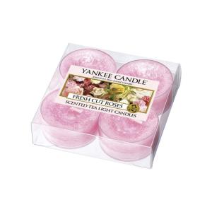 ヤンキーキャンドル フレッシュカットローズ ティーライトキャンドル 4個入り YANKEE CANDLE 蝋燭 パラフィン ろうそく フレグランス アロマ｜atori-store