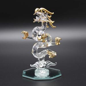 昇龍 ガラス細工 龍の置物 Sサイズ 水晶玉付...の詳細画像2