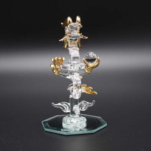 昇龍 ガラス細工 龍の置物 Sサイズ 水晶玉付...の詳細画像3
