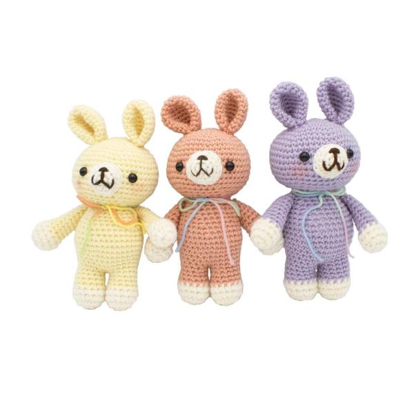 あみぐるみ うさぎ 大 毛糸 ぬいぐるみ 手作り 癒しグッズ 女性 プレゼント おもちゃ かわいい ...