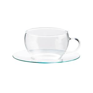 耐熱ガラス ティーカップ ソーサー 250ml おしゃれ