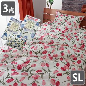 布団カバー3点セット モンステラ 葉っぱ リーフ 植物 フラワー 花柄