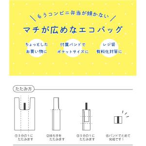 エコバッグ エコバック コンビニサイズ マチ付...の詳細画像1