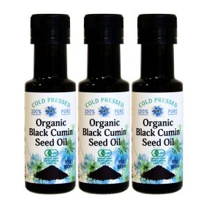 エヌエスオイルズ　有機食用ブラッククミンシードオイル100ml×3本お得セット NS Oils Organic Black Cumin seed Oil 100ml【食用オイル】