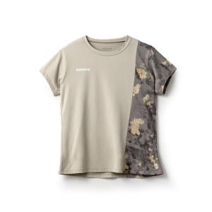 Admiral アシンメトリー スラッシュ グラフィックTEEベージュレディース アシンメトリースラッシュグラフィックTEE ATLA430 – ADMIRAL