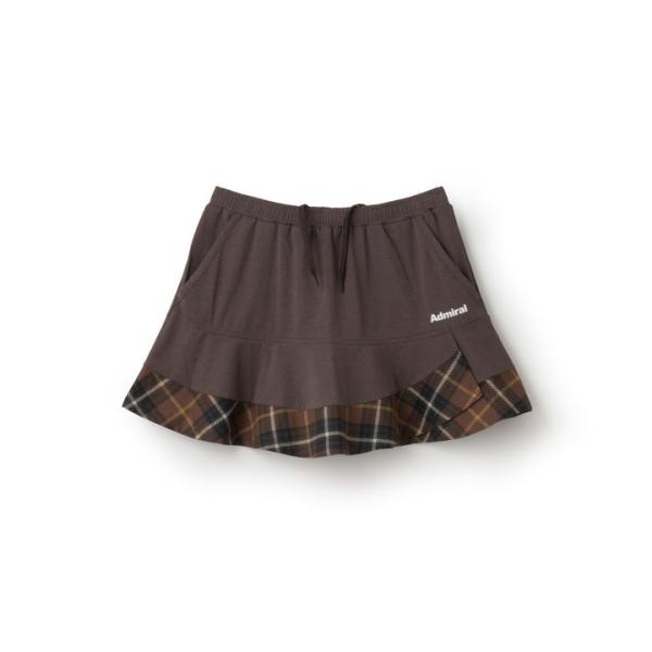 アドミラル｜レディース｜アシメレイヤードチェックフレアスコート ブラウン｜ATLA552 22