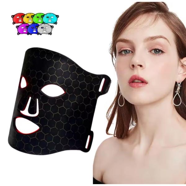 【最大1年3ヶ月保証】美顔器 マスク 7色LED　自宅エステでプロ仕様毛穴・ニキビ跡・くすみ対策　エ...