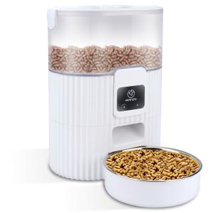 自動給餌器 猫 中小型犬用 自動餌やり機 遠隔操作 タイマー機能 2WAY