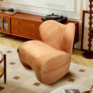 2025年新商品 ソファチェア 1人掛け コンパクト リラックスチェア 姿勢サポート 腰痛対策 全身サポート クッションチェア軽量 リネン